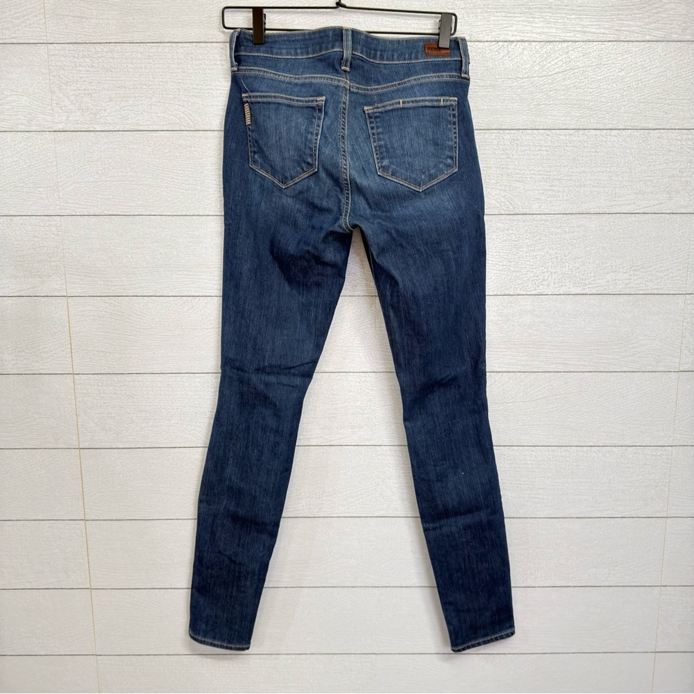PAIGE Verdugo Ultra Skinny Jeans Ripped Knees Medium Wash Y2K Aesthetic Sz 29 - Picture 3 of 12